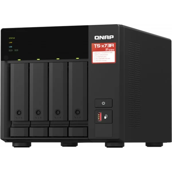 QNAP TS-473A-8G, NAS (schwarz)