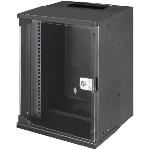 Digitus Wandgehäuse SOHO PRO - 254 mm (10") 460x315x300 mm , IT-Schrank (schwarz, 9 Höheneinheiten)