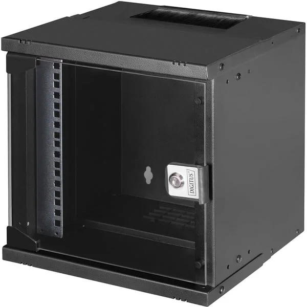 Digitus Wandgehäuse SOHO PRO - 254 mm (10") - 325x315x300 mm, IT-Schrank (schwarz, 6 Höheneinheiten)