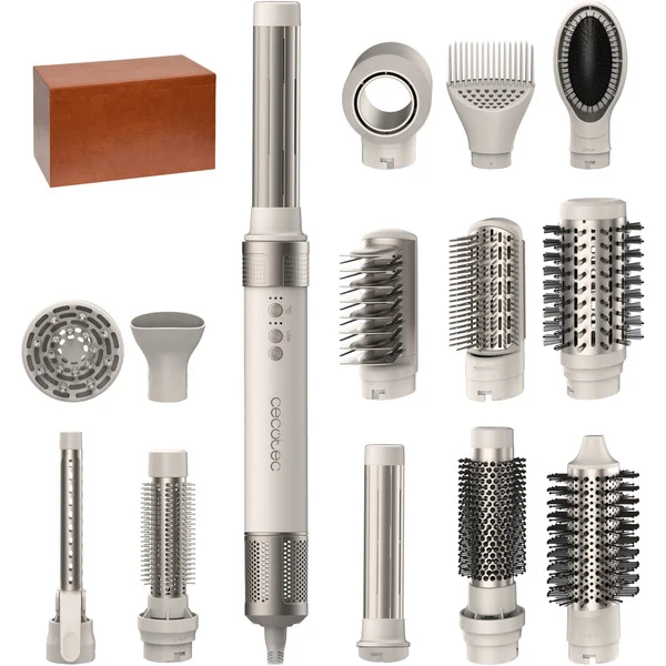 Cecotec Bamba CeramicCare 14-in-1 AirGlam, Multistyler (champagner)