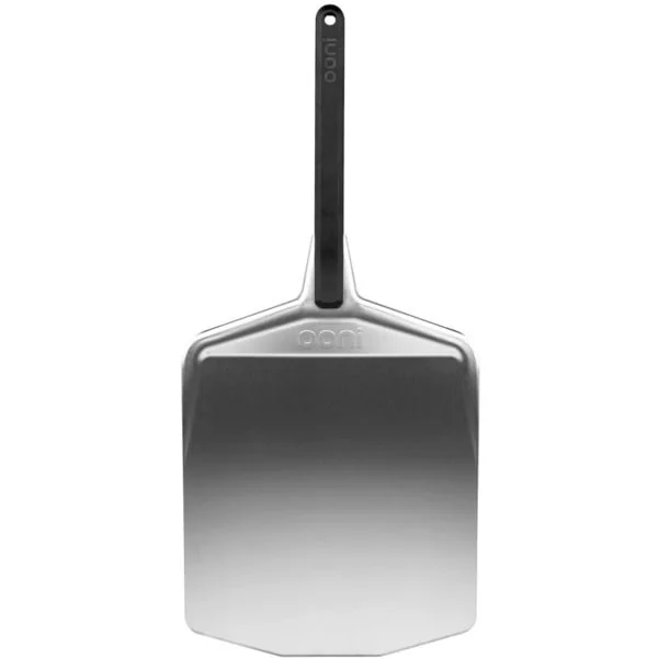 Ooni Pizzaheber 12", Aluminium, Grillbesteck (silber/schwarz, für Pizzen bis ca. Ø 30cm)