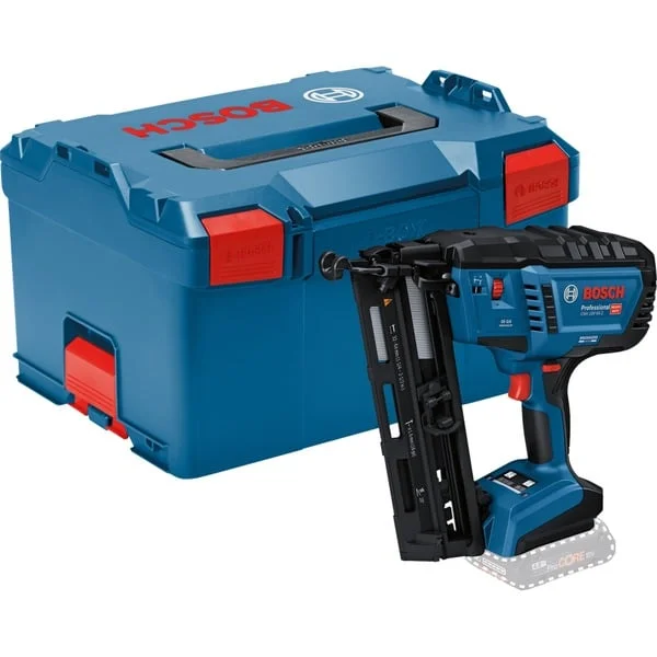 Bosch Professional Akku-Holznagler GNH 18V-64-2 Professional solo, 18Volt (blau/schwarz, ohne Akku und Ladegerät, in L-BOXX)