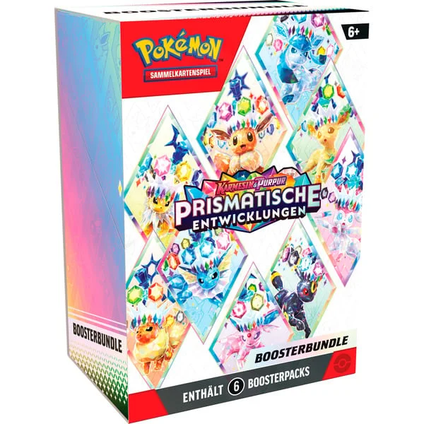 Pokémon-TCG: Karmesin & Purpur - Prismatische Entwicklungen - Boosterbundle, Sammelkarten