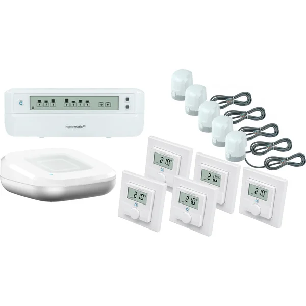 Homematic IP Set Fußbodenheizung für 5 Räume
