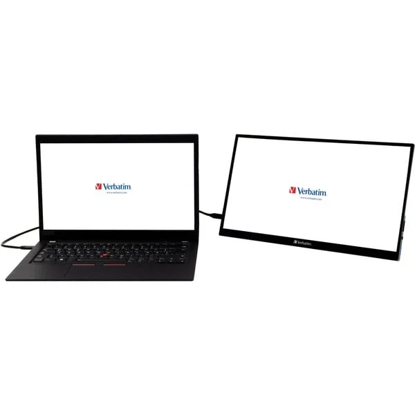 Verbatim PMT-15, LED-Monitor (39.5 cm (15.6 Zoll), schwarz, FullHD, IPS, USB-C, HDR)