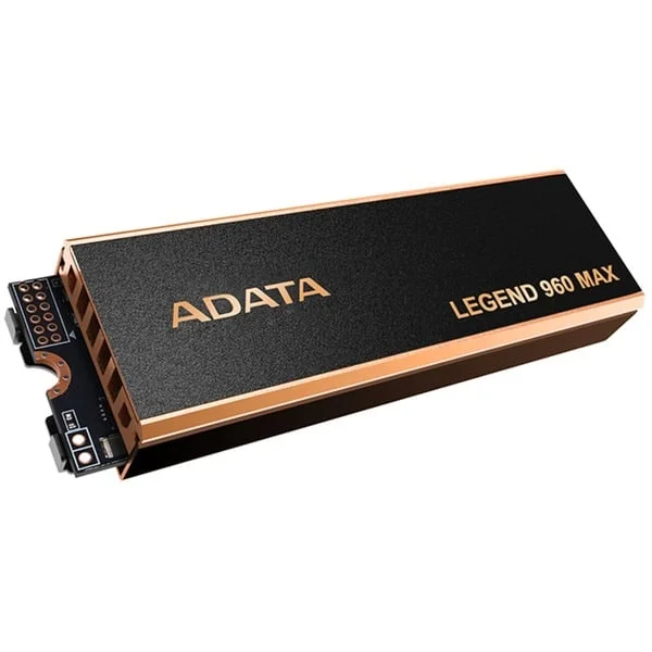 ADATA LEGEND 960 MAX 2 TB, SSD (dunkelgrau/gold, PCIe 4.0 x4, NVMe 1.4, M.2 2280)