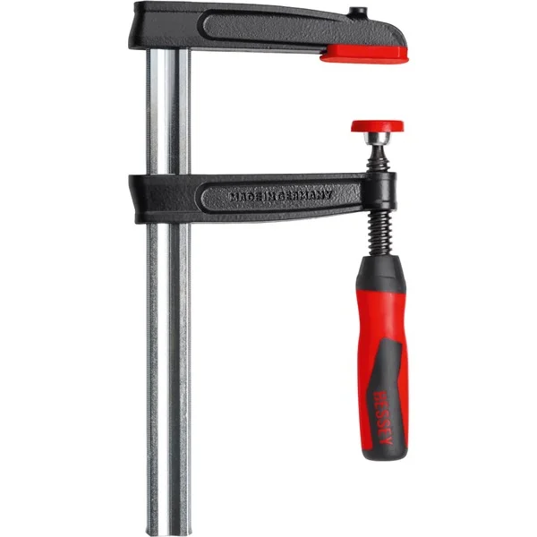 BESSEY Temperguss-Schraubzwinge TPN60S12BE (rot/schwarz, 600 / 120)