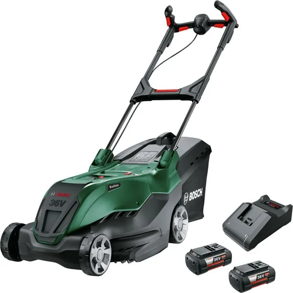 Bosch Heimwerken & Garten Akku-Rasenmäher AdvancedRotak 36V-44-750, 36 Volt (grün/schwarz, 2x Li-Ionen Akku 4,0Ah, POWER FOR ALL)