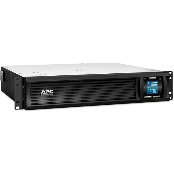 APC Smart-UPS C 1000VA LCD RM 2U 230V, USV (schwarz, mit Smart Connect)