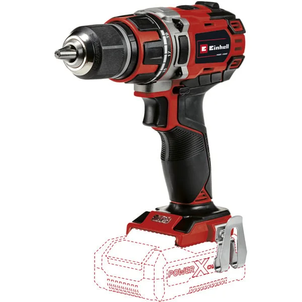 EINHELL Professional Akku-Bohrschrauber TP-CD 18/50 Li BL Solo, 18Volt (rot/schwarz, ohne Akku und Ladegerät)