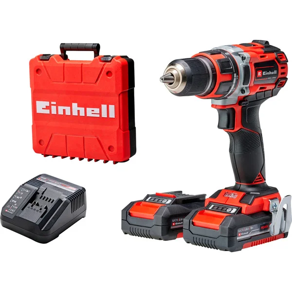 EINHELL Professional Akku-Bohrschrauber TP-CD 18/50 Li BL, 18Volt (rot/schwarz, 2x Li-Ionen Akku 2,0Ah)