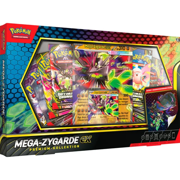 Pokémon-TCG: Mega-Entwicklung - Optimale Ordnung - Mega-Zygarde ex Premium-Kollektion, Sammelkarten