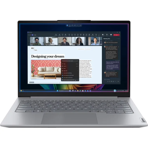 Lenovo ThinkBook 14 G9 (21UX0008GE), Notebook (grau, Intel® Core™ Ultra 5 325, Intel® Graphics, 16 GB DDR5, 512 GB (512 GB SSD), Windows 11 Pro)