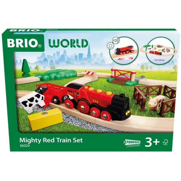 BRIO World Rote Lola Bauernhof Zugset, Bahn