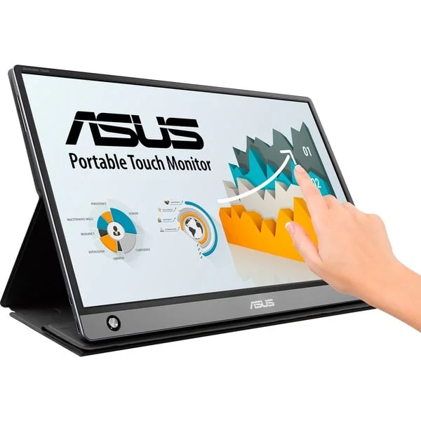 ASUS ZenScreen Touch MB16AMTR, LED-Monitor (39.6 cm (15.6 Zoll), schwarz, FullHD, IPS, Touchscreen)