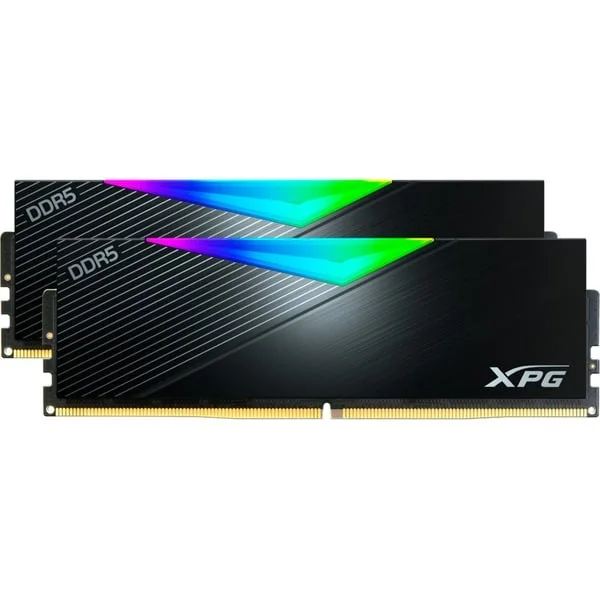 ADATA DIMM 32 GB DDR5-6400 (2x 16 GB) Dual-Kit, Arbeitsspeicher (schwarz, AX5U6400C3216G-DCLARBK, Lancer RGB, INTEL XMP)