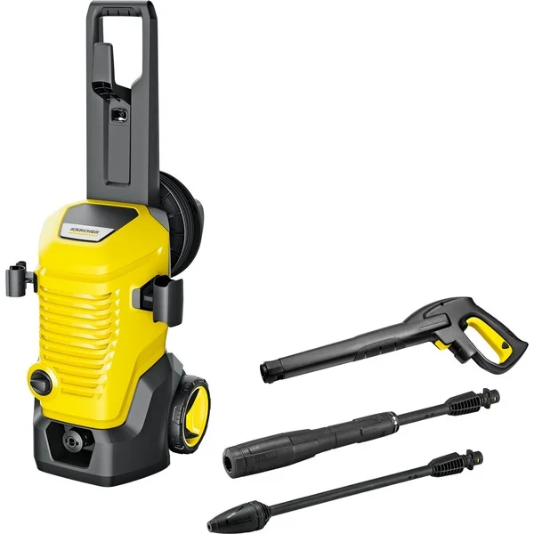 Kärcher K 5 WCM Premium, Hochdruckreiniger (gelb/schwarz, mit Dreckfräser und Schlauchtrommel)