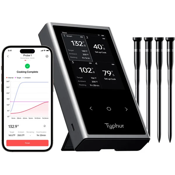 Typhur Sync Quad, Thermometer (schwarz, inkl. 4 Sonden)