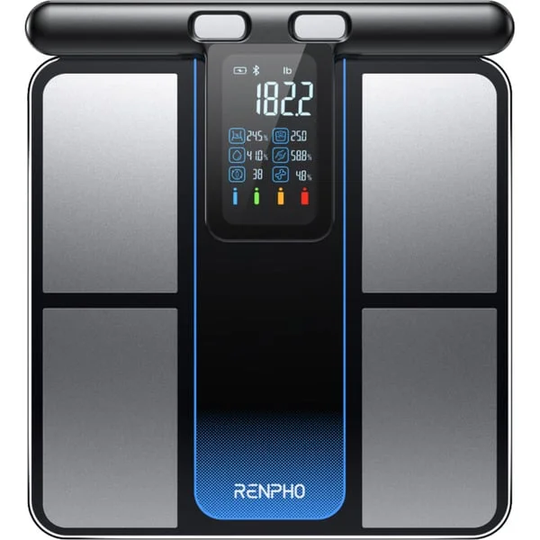 Renpho MorphoScan, Waage (schwarz/silber, USB-C, Bluetooth)
