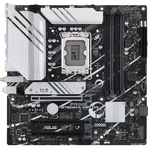 ASUS PRIME B760M-A WIFI D4, Mainboard (schwarz/silber)