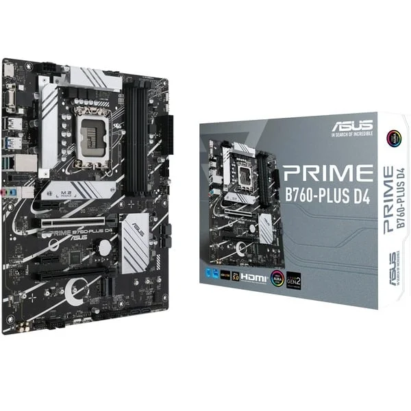 ASUS PRIME B760-PLUS D4, Mainboard (schwarz/silber)