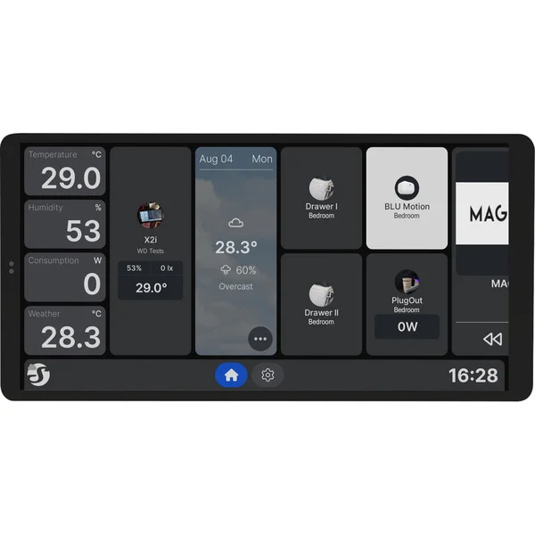 Shelly Wall Display X2i, Bedienteil (schwarz)