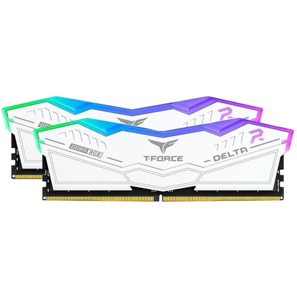 Team Group DIMM 64 GB DDR5-6000 (2x 32 GB) Dual-Kit, Arbeitsspeicher (weiß, FF4D564G6000HC38ADC01, Delta RGB, INTEL XMP)