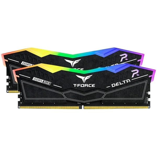 Team Group DIMM 32 GB DDR5-7800 (2x 16 GB) Dual-Kit, Arbeitsspeicher (schwarz, FF3D532G7800HC38DDC01, Delta RGB, INTEL XMP)