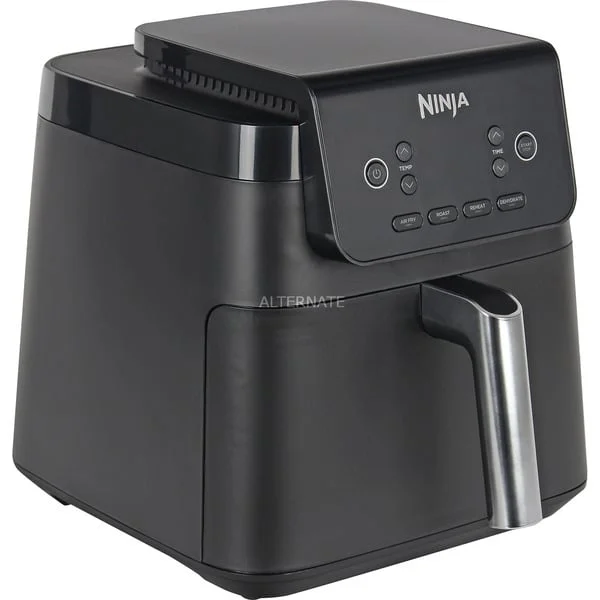 Ninja Heißluftfritteuse AF170EU (schwarz, 2.000 Watt, Korb 6,2 Liter)