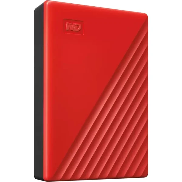 WD My Passport 6TB, Externe Festplatte (rot, Micro-USB-B 3.2 Gen 1)