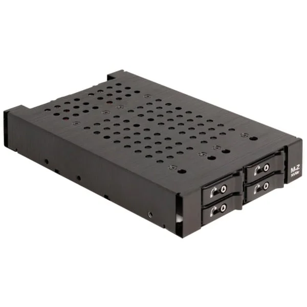 DeLOCK 3.5″ Wechselrahmen für 4 x M.2 NVMe SSD
