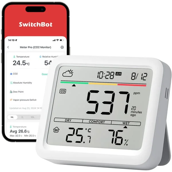 SwitchBot Meter Pro CO2, CO2-Messgerät (weiß)