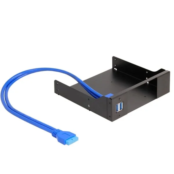 DeLOCK 5.25″ Metall Einbaurahmen für Slim Bay Wechselrahmen