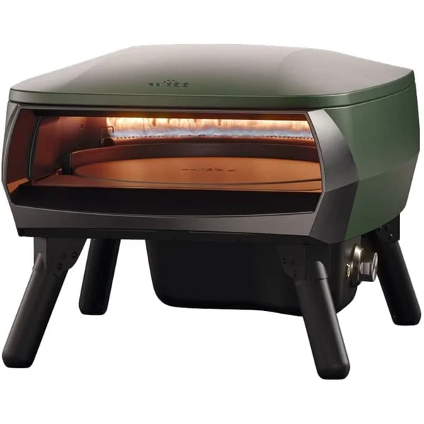 Witt Pizzaofen Rotante Piccolo 13" (grün, für Pizzen bis ca. Ø 33cm, rotierender Pizzastein)
