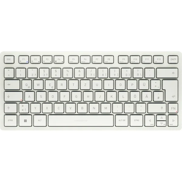 CHERRY KW 7100 Mini BT for Mac, Tastatur (weiß/silber, DE-Layout, Cherry SX-Scherentechnologie)
