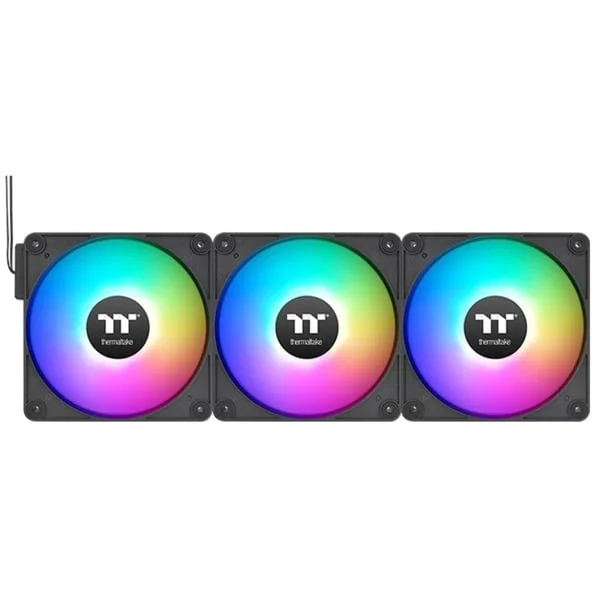 Thermaltake CT120 EX ARGB Sync PC Cooling Fan, Gehäuselüfter (schwarz, 3er Pack, 120 mm)