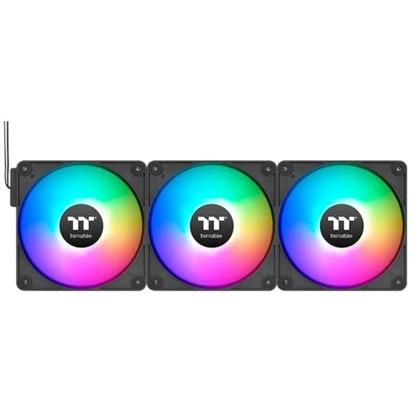 Thermaltake CT140 EX ARGB Sync PC Cooling Fan, Gehäuselüfter (schwarz, 3er Pack, 140 mm)
