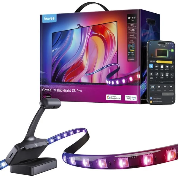 Govee TV Backlight 3 Pro, LED-Streifen (für Fernseher mit 75-85")
