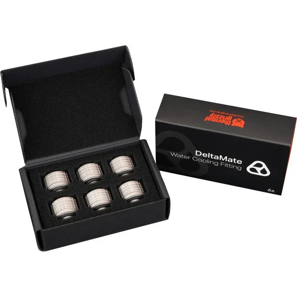 Thermal Grizzly DeltaMate Fitting ST13, Verbindung (nickel, 6er Pack)