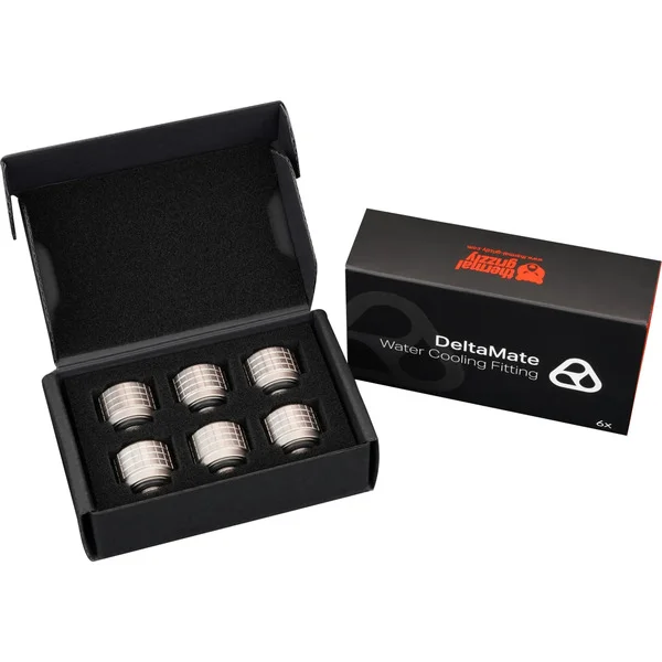 Thermal Grizzly DeltaMate Fitting HT16, Verbindung (nickel, 6er Pack)