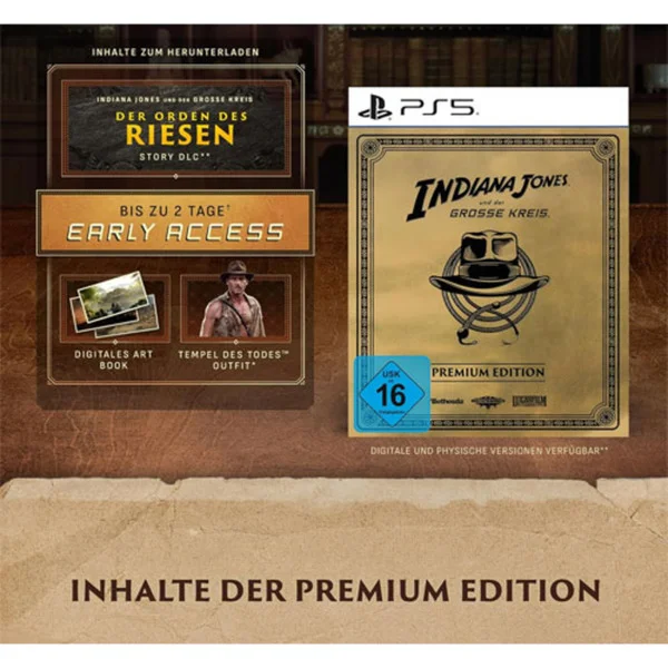 Indiana Jones und der große Kreis Premium Edition, PlayStation 5-Spiel