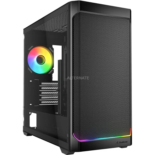 Sharkoon MK4W RGB Strip, Tower-Gehäuse (schwarz, Tempered Glass)