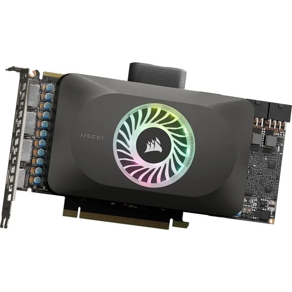 Corsair iCUE LINK XG3 RGB HYBRID GPU-Wasserkühler (4090/4080), Wasserkühlung (schwarz)