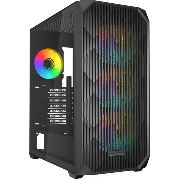 Sharkoon AK3 RGB , Tower-Gehäuse (schwarz, Tempered Glass)