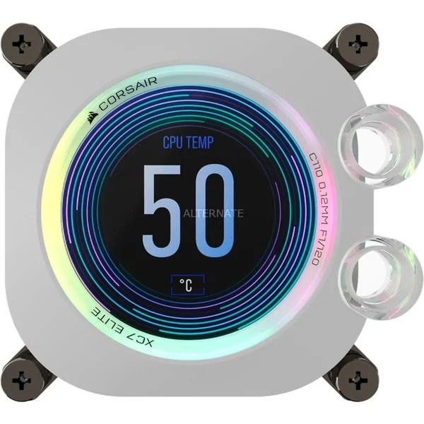 Corsair iCUE XC7 RGB ELITE LCD WHITE, CPU-Kühler (weiß/weiß)