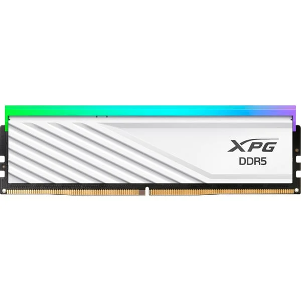 ADATA DIMM 16 GB DDR5-6000 (1x 16 GB), Arbeitsspeicher (weiß, AX5U6000C4816G-SLABRWH, XPG Lancer Blade RGB, INTEL XMP, AMD EXPO)