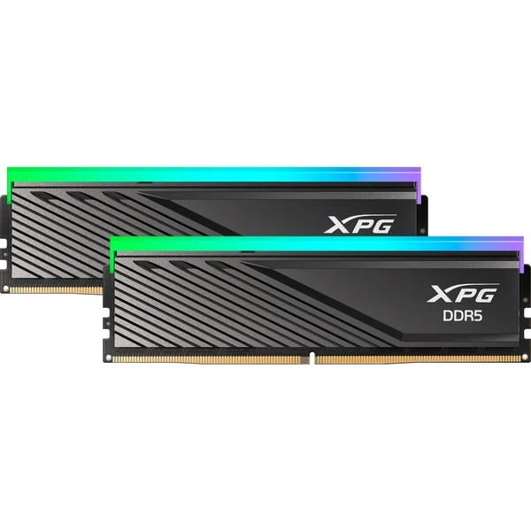ADATA DIMM 32 GB DDR5-6000 (2x 16 GB) Dual-Kit, Arbeitsspeicher (schwarz, AX5U6000C4816G-DTLABRBK, XPG Lancer Blade RGB, INTEL XMP, AMD EXPO)