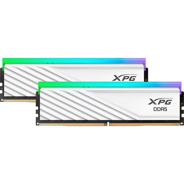 ADATA DIMM 32 GB DDR5-6000 (2x 16 GB) Dual-Kit, Arbeitsspeicher (weiß, AX5U6000C4816G-DTLABRWH, XPG Lancer Blade RGB, INTEL XMP, AMD EXPO)