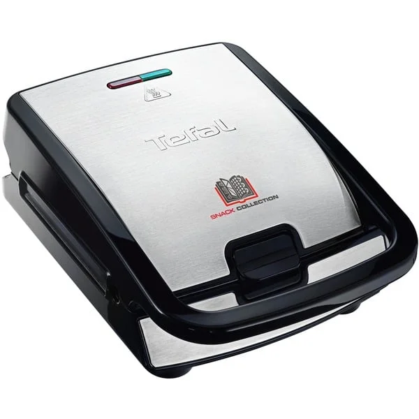 Tefal Snack Collection SW852D, Sandwichmaker (silber/schwarz, 700 Watt, mit 2 Platten-Sets)