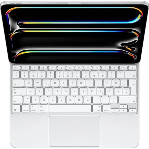 Apple Magic Keyboard für 13" iPad Pro (M5/M4), Tastatur (weiß, DE-Layout, Scherenmechanik)
